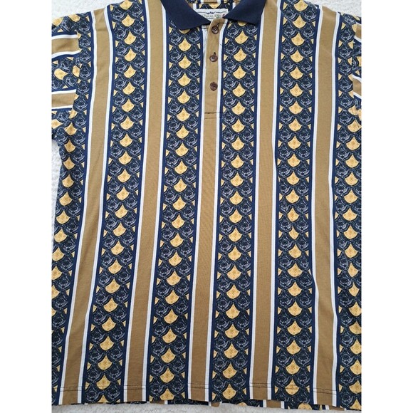 VTG Natural Issue Geometric Polo Shirt Multicolor Southwestern Mens Size Large - Picture 2 of 6